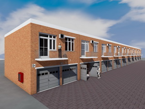 Проект 10 двухэтажных гаражей на 20 машиномест с коммерческими помещениями