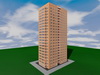 Проект сейсмостойкого одноподъездного двадцатиотрехэтажного дома на 84 квартиры