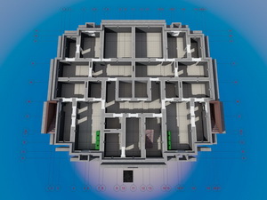 План утеплителя подполья трехэтажного одноподъездного многоквартирного дома