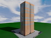Проект сейсмостойкого одноподъездного двадцатипятиэтажного дома на 92 квартиры