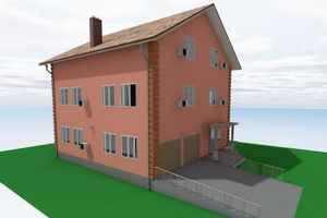 Проект трехэтажного частного дома
