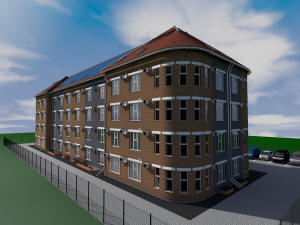 Проект сейсмостойкого двухподъездного четырехэтажного дома на 24 квартиры