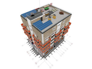 Архитектурный проект сейсмоустойчивого дома - вид крыши