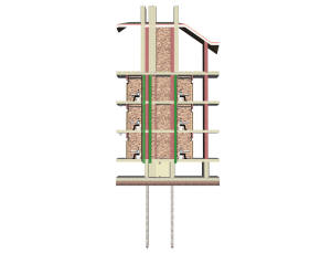 Вентиляционные каналы трехэтажного дома