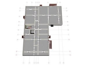 План подполья четырехэтажного одноподъездного дома