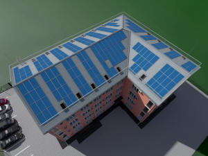 Проект сейсмостойкого одноподъездного четырехэтажного дома на 19 квартир - вид крыши