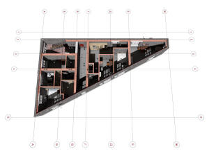 План третьего этажа треугольного дома