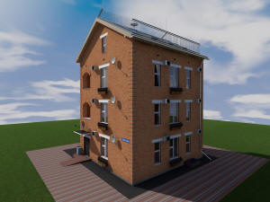 Готовый проект трехэтажного дома на 3 квартиры