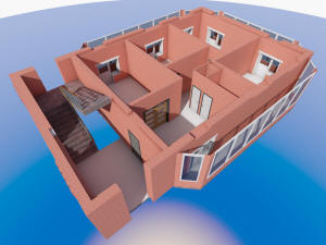 3D вид 2 этажа