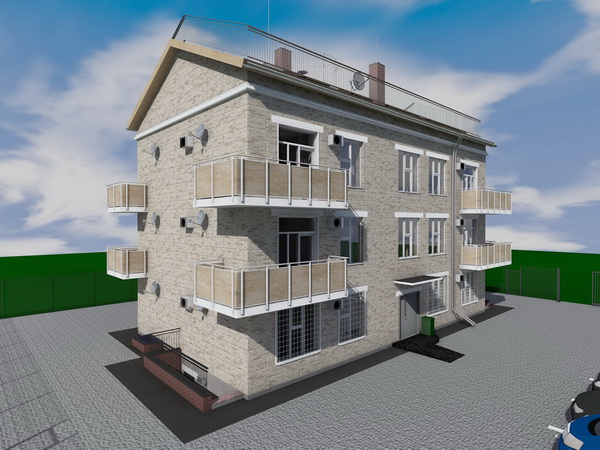 Готовый проект сейсмостойкого трехэтажного дома на 9 квартир для детей-сирот