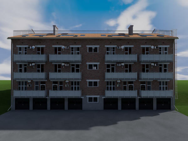 Готовый проект сейсмоустойчивого четырехэтажного дома на 16 однокомнатных квартир с нежилыми помещениями и паркингом
