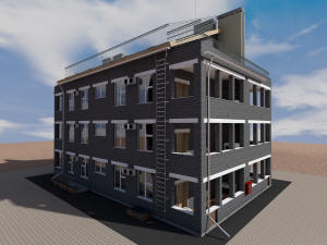 Готовый проект трехэтажного сейсмостойкого многоквартирного дома