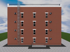 Готовый проект одноподъездного четырехэтажного дома на 32 квартиры-студии