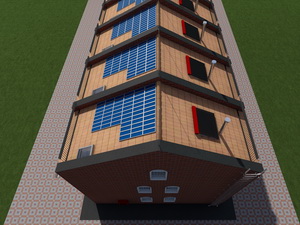 Архитектурный проект 10 блокированных двухэтажных таунхаусов с мансардой
