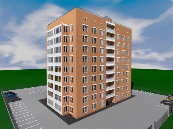 Готовый проект сейсмостойкого одноподъездного одиннадцатиэтажного дома на 36 квартир с комнатами-убежищами (сейфовыми комнатами