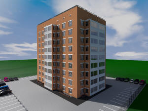 Проект сейсмостойкого одноподъездного одиннадцатиэтажного дома на 36 квартир