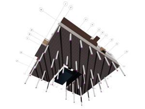 Фундамент сейсмоустойчивого одноэтажного одноквартирного дома П-образной формы