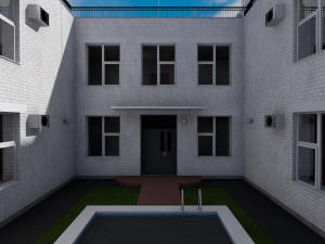 Готовый проект двухэтажного сейсмоустойчивого одноквартирного дома П-образной формы