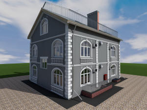 Готовый проект двухэтажного сейсмоустойчивого жилого одноквартирного дома