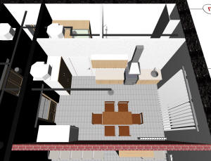 План третьего этажа дома - кухня