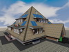 Проект трехэтажного жилого дома - пирамиды