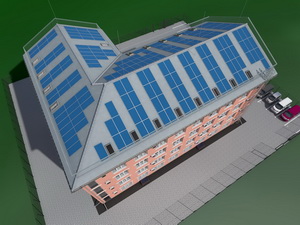Проект сейсмостойкого одноподъездного четырехэтажного дома на 19 квартир - вид крыши