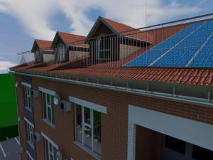 Проект сейсмостойкого одноподъездного пятиэтажного дома на 36 квартир - крыша