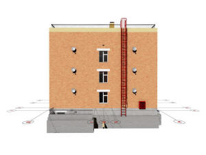 Архитектурный проект трехэтажного одноподъездного жилого дома на 24 квартиры
