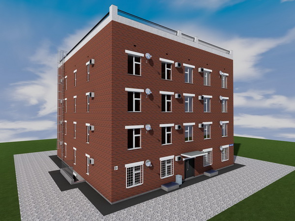Готовый проект одноподъездного четырехэтажного дома на 32 квартиры-студии (проект "доходного дома")