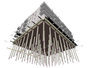 Четырехэтажный таунхаус с эллингом - сейсмоустойчивый фундамент