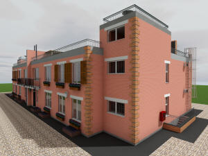 Готовый проект двухэтажного сейсмоустойчивого блокированного дома (дуплекса)