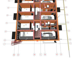 План первого этажа таунхауса (фрагмент)